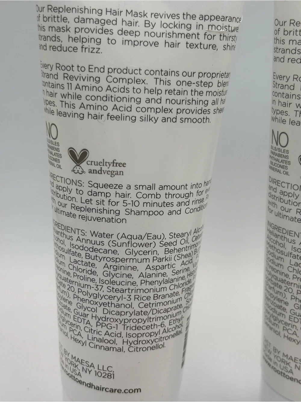 2-PACK Root To End Replenishing Hair Mask 8oz each SEALED/NEW